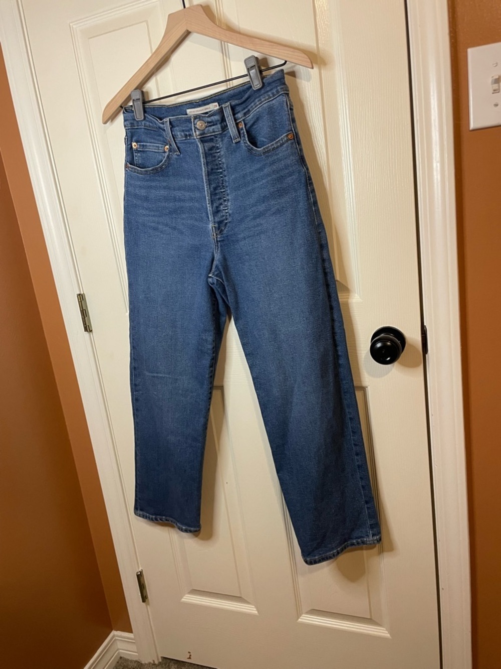 Levi’s Ribcage Straight Ankle Jeans Vintage Americana Size 28 - Picture 4 of 11